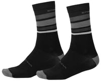 Endura BaaBaa Merino Stripe Sock (Matte Black)